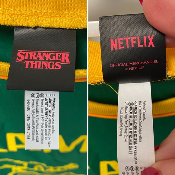 Netflix Stranger Things "Camp Know Where" Dustin's Green T-Shirt - Picture 5 of 6